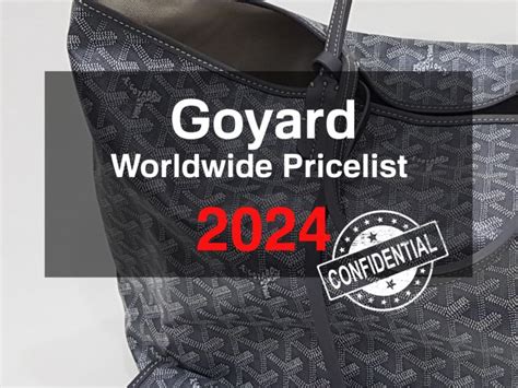 goyard planner price|2024 goyard prices.